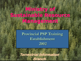PSP Establishment Training
