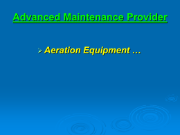 Aerobic On-Site Sewage Facility Maintenance
