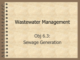 Wastewater Management - CE Meeting