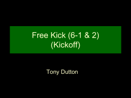 Free Kick (Kickoff)