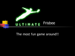 Frisbee - PBworks