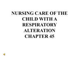 NURSING CARE OF THE CHILD