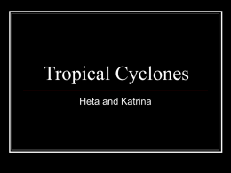 Tropical Cyclones - Western Springs College .::. Welcome