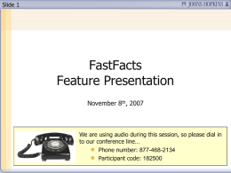 Fast Facts Feature Presentation