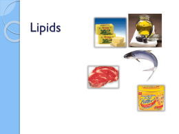 Lipids - Food Science & Human Nutrition
