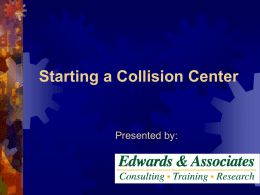 Starting a Collision Center