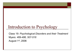 Clinical Psychology - University of Texas at Austin