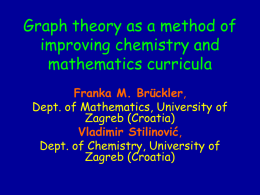 Graph theory as a method of improving chemistry and