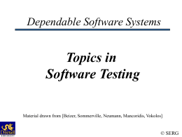 CS576 Dependable Software Systems