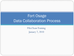 Fort Osage Data Collaboration Process