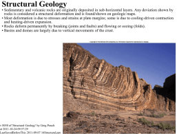 Structural Geology - Illinois Wesleyan University