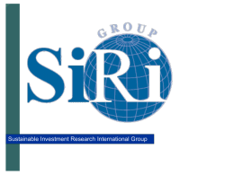 SIRI Group - World Environment Center