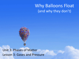 Why Balloons Float (and why they don’t)