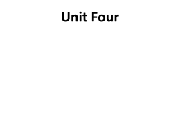 Unit Four - Harpursville Middle School