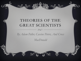 Theories of the great Scientists