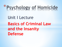 Psychology of Homicide - Steve Christiansen Website