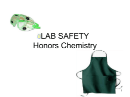 LAB SAFETY - Schoolwires