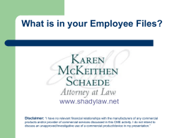 What is in that Employee File