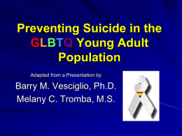 Preventing Suicide in the GLBTQ Population