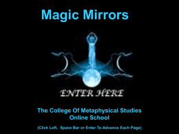 Magic Mirrors - metaArtsAndSciences.org
