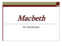 Macbeth - Weebly