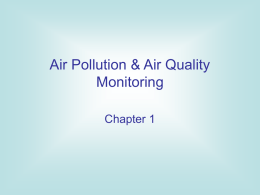 Air Pollution & Air Quality Monitoring
