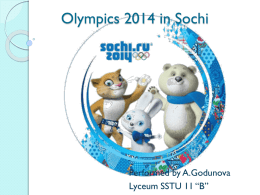 Olympics 2014 in Sochi