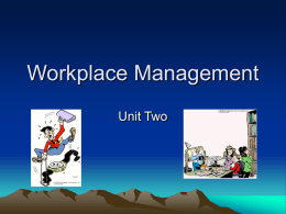 Workplace Management - Indiana University of Pennsylvania
