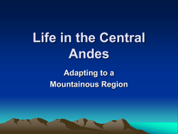 Life in the Central Andes
