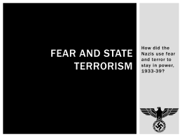 Fear and State Terrorism