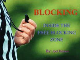 BLOCKING - South Gulf Football Officials Association