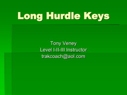 Long Hurdle Keys - Ohio Association of Track and Cross