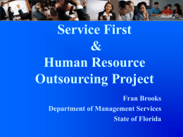 OPTIONS FOR OUTSOURCING HUMAN RESOURCE FUNCTIONS