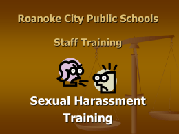 Roanoke City Public Schools Substitute Training