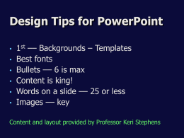 PowerPoint Presentation - Rules of visual design