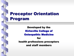 Preceptor Development Program