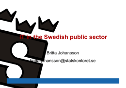 IT in the Swedish public sector