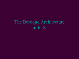 PowerPoint Presentation - The Baroque in Italy and