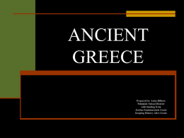 ANCIENT GREECE - Palmdale School District