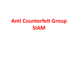 Anti Counterfeit Group SIAM