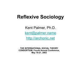 Reflexive Sociology
