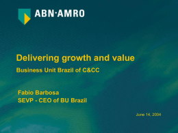 BU Brazil Analyst & Investor meeting March 2004