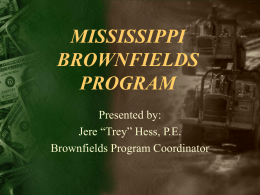 Brownfields Application Process