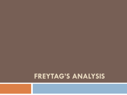 Freytag’s analysis