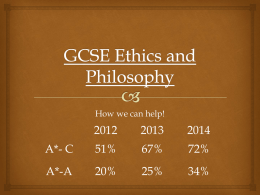 GCSE Ethics and Philosophy