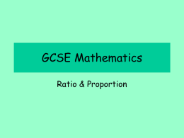 GCSE Mathematics - Rawlins Academy VLE