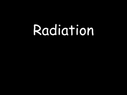 GCSE Radiation - Bishopston Comprehensive School Moodle