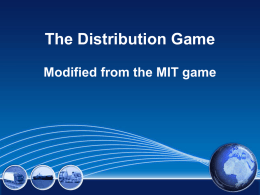 The Distribution Game