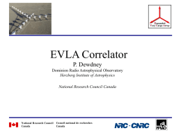 EVLA Correlator - Conceptual Design Review Nov.01