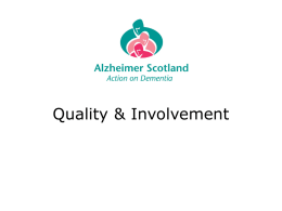 Sample title slide - Alzheimer Scotland